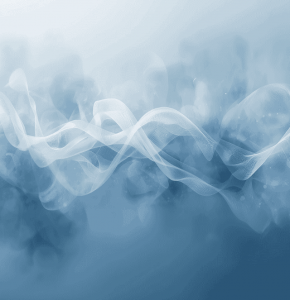 Blue and white waves