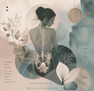 Abstract image of women and pelvic floor